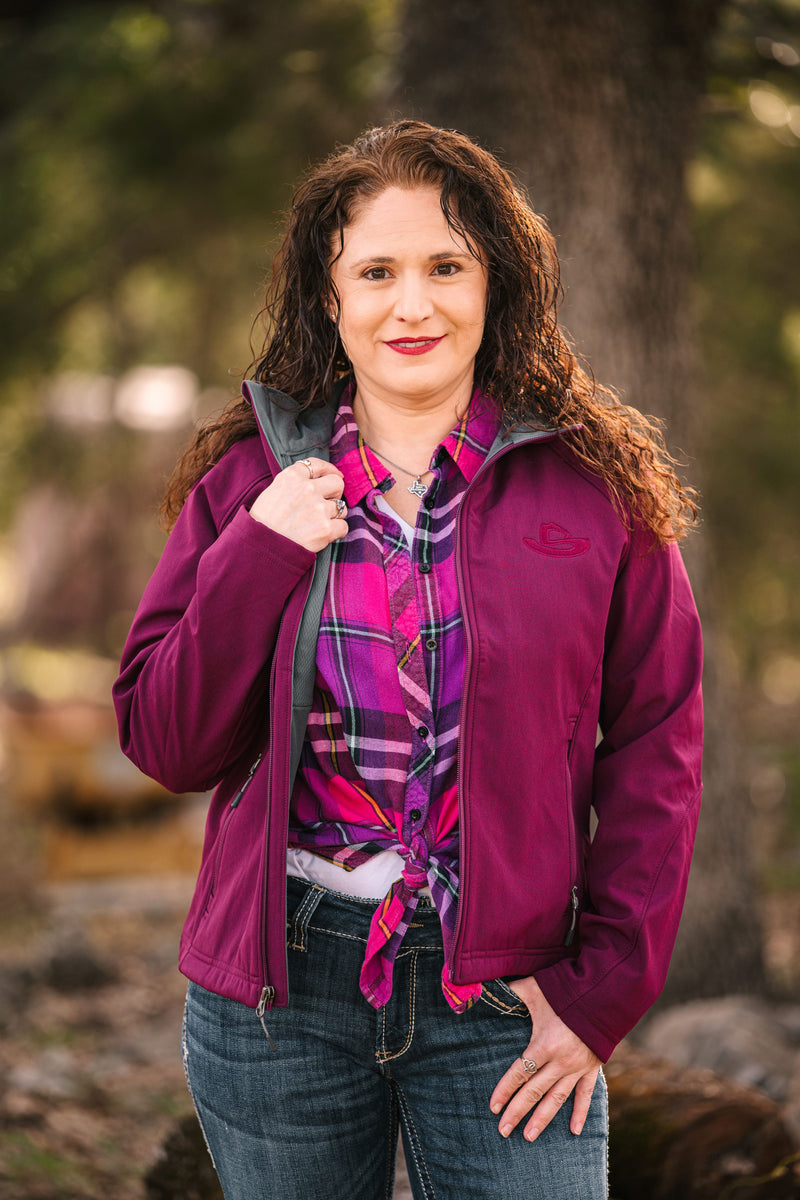 LADIES PURPLE JACKET