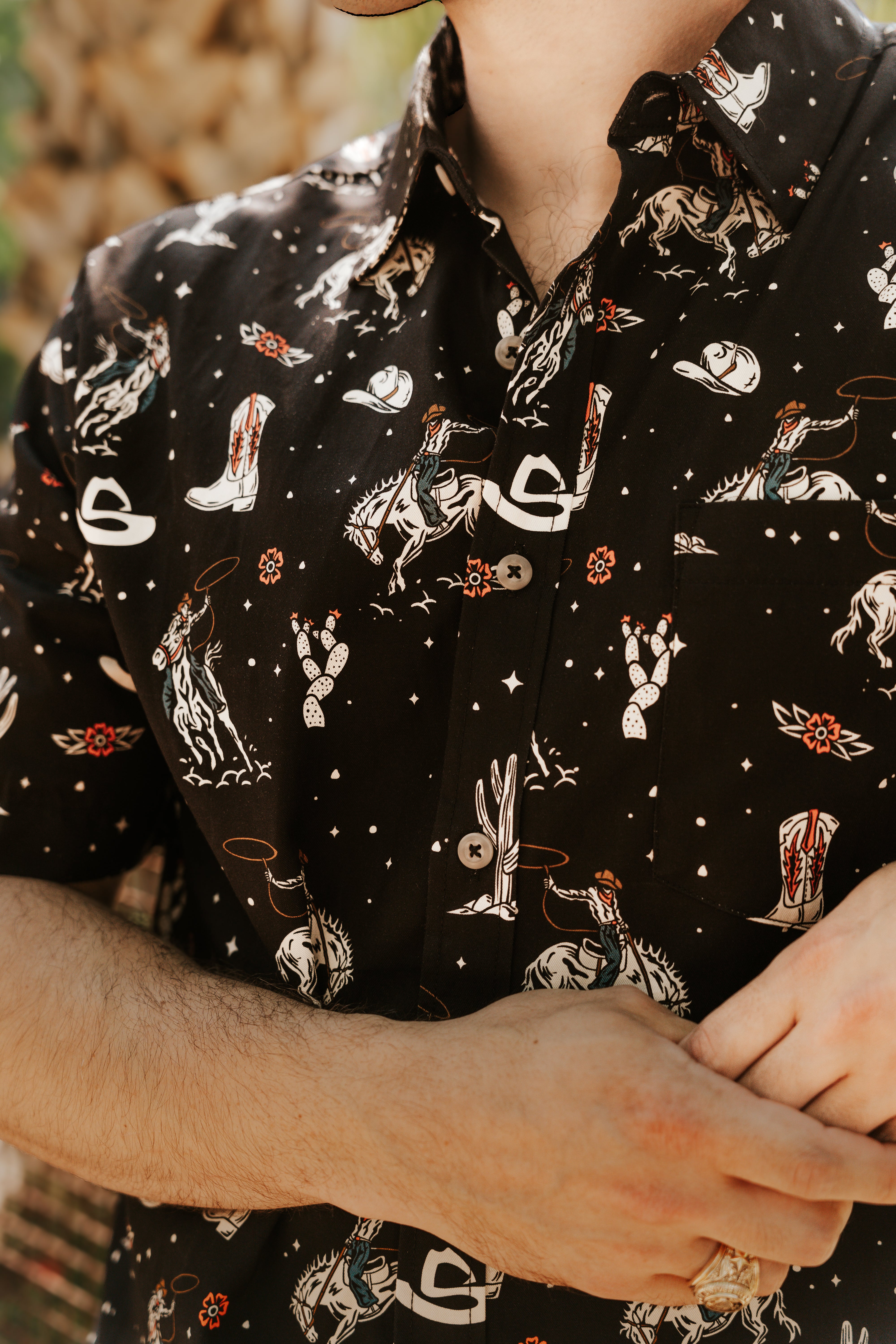 TEXAS TWILIGHT BUTTON DOWN