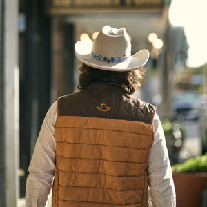 HOOEY MENS PACKABLE VEST TAN