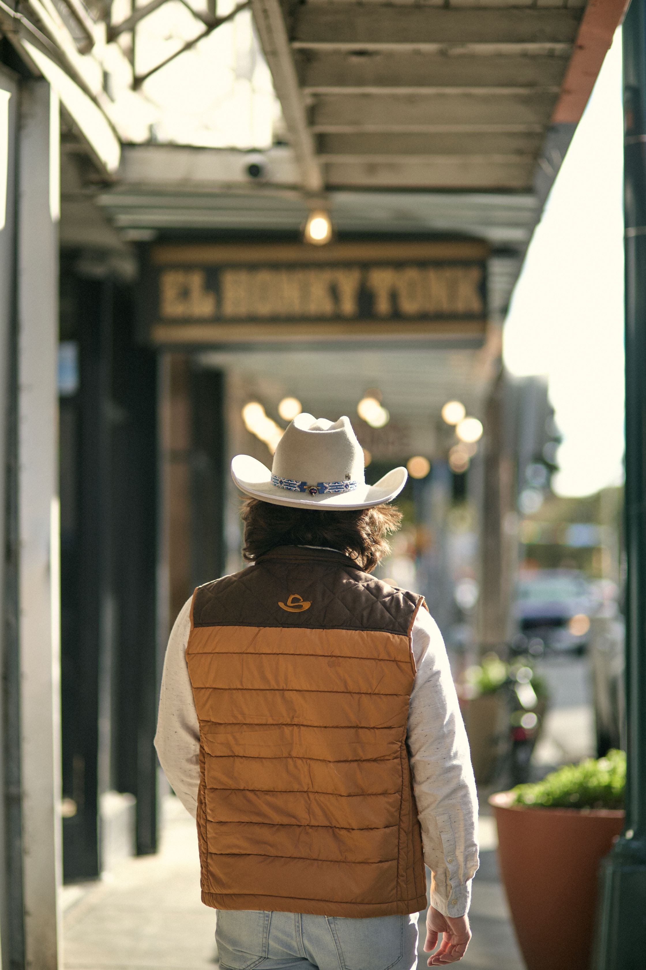 HOOEY MENS PACKABLE VEST TAN