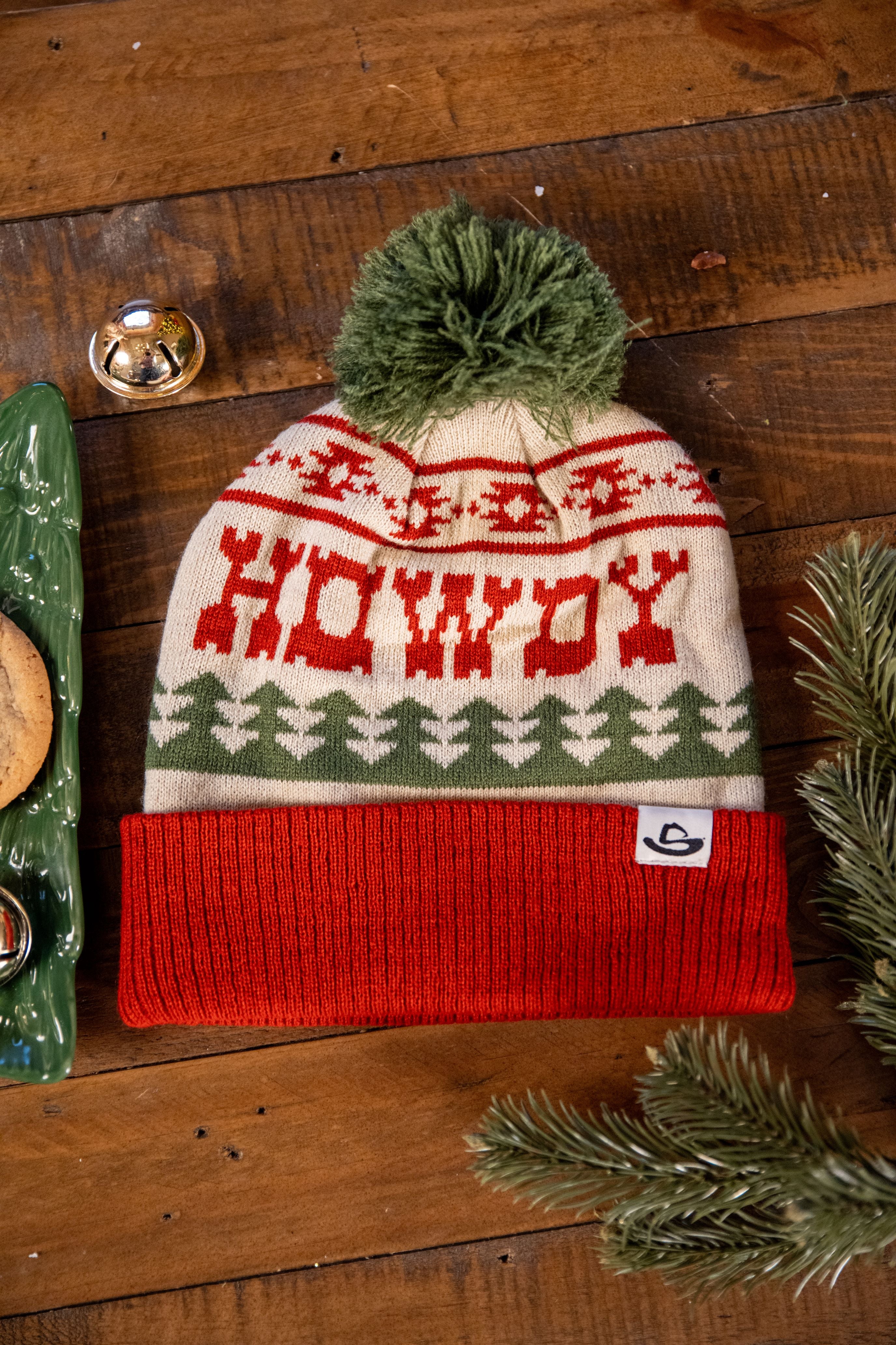 HOWDY HOLIDAYS POM BEANIE